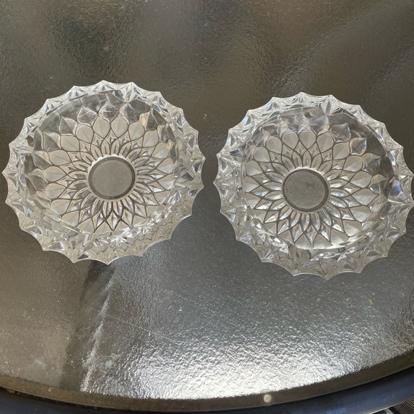 Vintage Fostoria Grandaddy Crystal Ash Trays. - Picture 3 of 11
